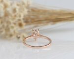 1.80 Ctw Mini Pear Shape Solitaire Diamond Engagement Ring 10k Rose Gold