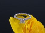 1.50 Ctw Princess VVS1 Diamond Solitaire Engagement Ring Proposal Ring 925 Silver