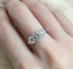 Huge 2.50Ct Excellent Cut Round Diamond Engagement Ring 10k White Gold