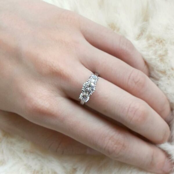 Huge 2.50Ct Excellent Cut Round Diamond Engagement Ring 10k White Gold