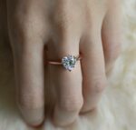 2.00 Carat Heart Shape Solitaire Diamond  Classic Engagement Ring 14k Rose Gold