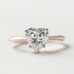 2.00 Carat Heart Shape Solitaire Diamond  Classic Engagement Ring 14k Rose Gold
