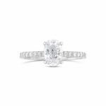 1.88 Ct Forever One Oval Cut Brilliant Diamond Proposal Ring Engagement Ring 925 Silver