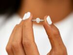 1.88 Ct Forever One Oval Cut Brilliant Diamond Proposal Ring Engagement Ring 925 Silver