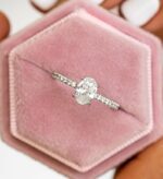 1.88 Ct Forever One Oval Cut Brilliant Diamond Proposal Ring Engagement Ring 925 Silver