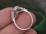2.00Ctw Forever One Round Diamond Seven Stone Engagement Ring 925 Sterling Silver