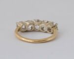 2.00 Carat Brilliant Cut Diamond 5 Stone Anniversary Wedding Ring 14k Yellow Gold Over