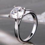 2.50 CT Excellent Cut Round Diamond Solitaire Engagement Ring Solid 14k White Gold