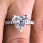 2.30 Ctw White Heart Shape Brilliant Diamond Solitaire Engagement Ring 14k White Gold