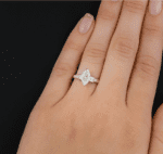 Art Deco 2.04 Carat Marquise Diamond Classic Engagement Ring 925 Sterling Silver