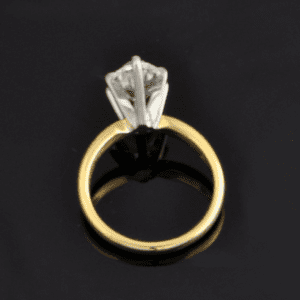 2.10 Carat Solitaire 6 Prong Marquise Cut Diamond Engagement Ring 14k Yellow Gold