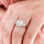 2.70 Ctw Radiant Cut Brilliant Diamond Engagement Ring Solid 14k White Gold