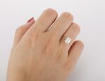 2.31 Ctw Emerald Cut Diamond Solitaire With Accents Engagement Ring 14k Rose Gold
