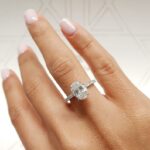 1.86 Ctw Oval Cut Brilliant Diamond Engagement Ring Promise Ring 925 Sterling Silver
