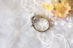 2.80 Ctw Cushion Cut & Side Pear Diamond 3Stone Engagement Ring 14K White Gold Plated