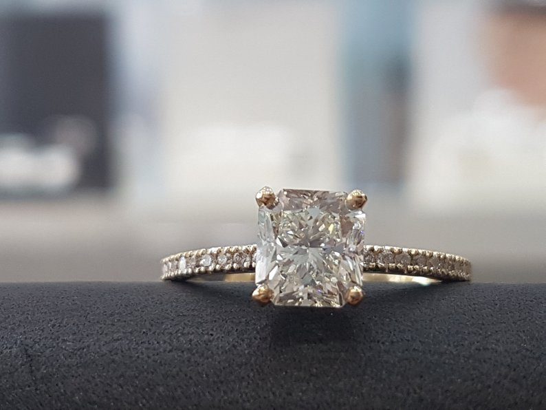 Fana Beautiful Baguette Diamond Engagement Ring S4222 - Quest Jewelers