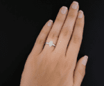 Vintage 2.35 Ctw Marquise Diamond V-Prong Solitaire Engagement Ring 14K Gold Plated