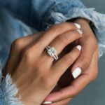 2.37 Ctw Forever Princess Diamond Split Shank Engagement Ring Solid 10k White Gold