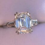2.50 Ctw Solitaire Emerald Diamond Double 4-Prong Engagement Ring 14K White Gold