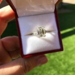 2.50 Ctw Solitaire Emerald Diamond Double 4-Prong Engagement Ring 14K White Gold
