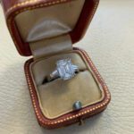 2.50 Ctw Solitaire Emerald Diamond Double 4-Prong Engagement Ring 14K White Gold