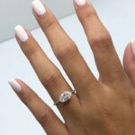 2.00 Ctw Brilliant Cut Oval Diamond Solitaire With Accent Engagement Ring 925 S Silver