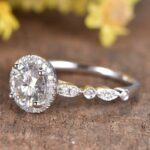 Art Deco 2.36 Ctw Round Diamond Halo Accents Best Engagement Ring 925 Silver