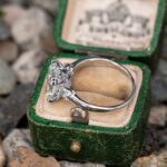 3.00 CT Solitaire Asscher Cut Diamond Engagement Ring Real 925 Sterling Silver