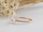 2.50 Ctw Cushion Cut Diamond Solitaire Engagement Ring Real 10k Rose Gold