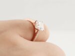 2.50 Ctw Cushion Cut Diamond Solitaire Engagement Ring Real 10k Rose Gold