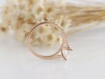 2.50 Ctw Cushion Cut Diamond Solitaire Engagement Ring Real 10k Rose Gold