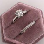 2.20 Ctw Solitaire 6-Prong Round Diamond Engagement Ring Set Real 10k White Gold