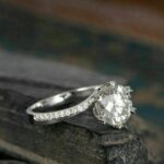 1.75 Carat Brilliant Cut Diamond Heart 6-Prong Solitaire Engagement Ring 14k White Gold Over