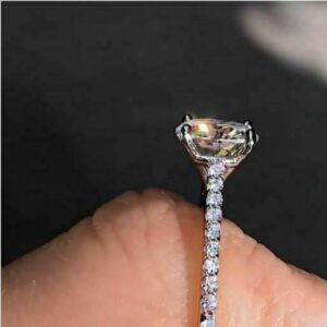 2.30 Ctw Solitaire Cushion Cut Diamond Best Engagement Ring Solid 14k White Gold