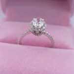 2.53 Ctw Brilliant Oval Cut Diamond Halo Luxury Wedding Engagement Ring 14k White Gold