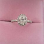 2.53 Ctw Brilliant Oval Cut Diamond Halo Luxury Wedding Engagement Ring 14k White Gold