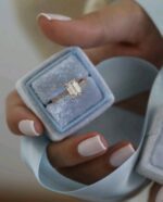 2.57 Ctw Solitaire Emerald Diamond Bridal Anniversary Set Engagement Ring 10k Rose Gold