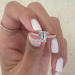 2.57 Ctw Solitaire Emerald Diamond Bridal Anniversary Set Engagement Ring 10k Rose Gold