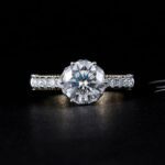 Art Deco Style 2.55 Ctw Round Diamond Solitaire Engagement Ring Real 925 Sterling Silver