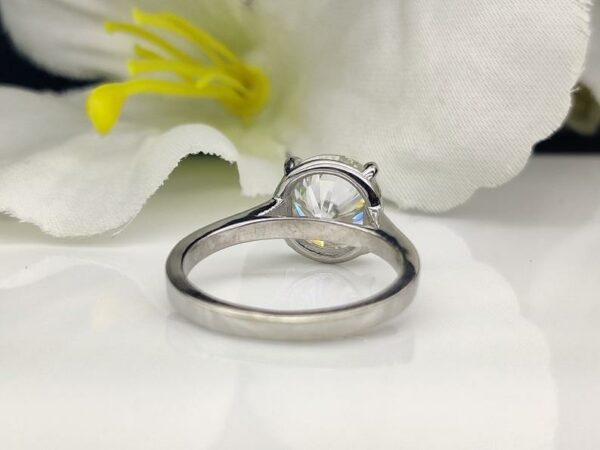 Classic 2.00 Carat Round Cut Diamond Unique Engagement Ring Real 925 Sterling Silver