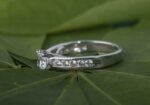 Classic 1.70 Ctw Round Solitaire Diamond Side Channel Set Engagement Ring 925 Sterling Silver