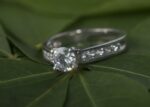 Classic 1.70 Ctw Round Solitaire Diamond Side Channel Set Engagement Ring 925 Sterling Silver