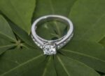 Classic 1.70 Ctw Round Solitaire Diamond Side Channel Set Engagement Ring 925 Sterling Silver