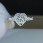 1.60 Carat Mini Princess Cut White Diamond V-Prong Solitaire Engagement Ring 14k Yellow Gold Plated