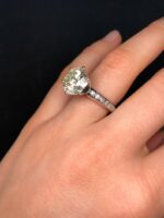 Gorgeous 5.CT Brilliant Cut Diamond Solitaire Engagement Ring Wedding Ring 14k White Gold