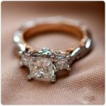 Forever 3.15 Ctw Princess Cut Diamond 3-Stone Infinity Engagement Ring 14k White Gold Plated