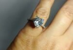 Big 3.18 Ctw Heart Shape Brilliant Diamond Solitaire Engagement Ring Real 14k White Gold