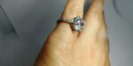 Big 3.18 Ctw Heart Shape Brilliant Diamond Solitaire Engagement Ring Real 14k White Gold
