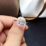 2.38 Ctw Excellent Cut Round Diamond Double 4-Prong Solitaire Engagement Ring Real 925 Sterling Silver