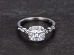 Antique 2.26 Ctw Cushion Cut Diamond Vintage Engagement Ring Real 925 Sterling Silver